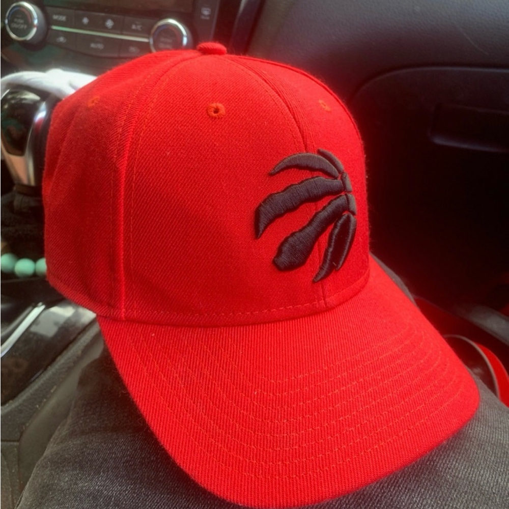 Toronto Raptors 47 MVP Primary Logo Red White Hat Cap Adjustable